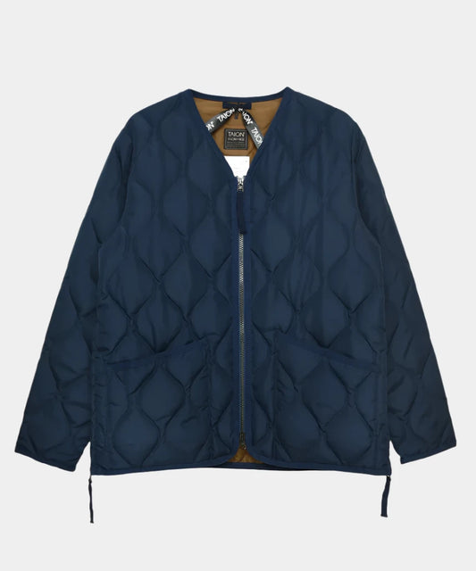 Veste Military Zip V Neck Down