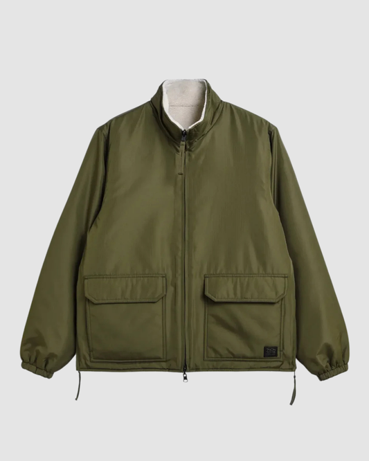 Non Down Military Reversible Boa Hi Neck JKT