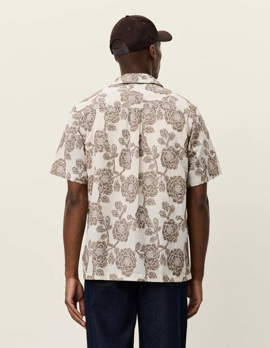 Lesley Flower Jacquard SS Shirt