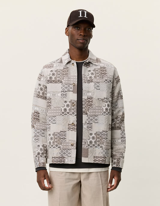 Layton Patchwork Jacquard Overshirt
