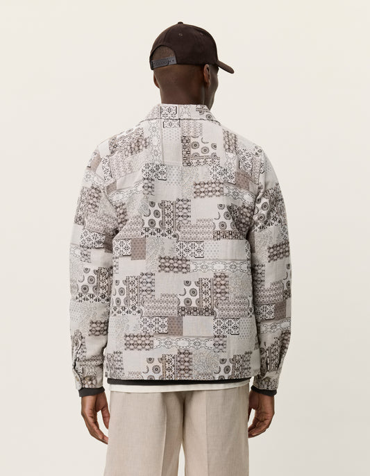 Layton Patchwork Jacquard Overshirt