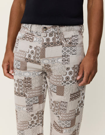 Ryder Patchwork Jacquard Pants