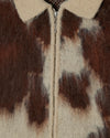 Obey Cow Pattern Zip Sweater