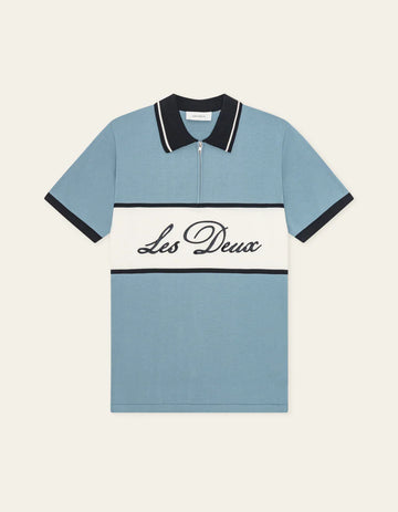 Knitted Zipper Polo