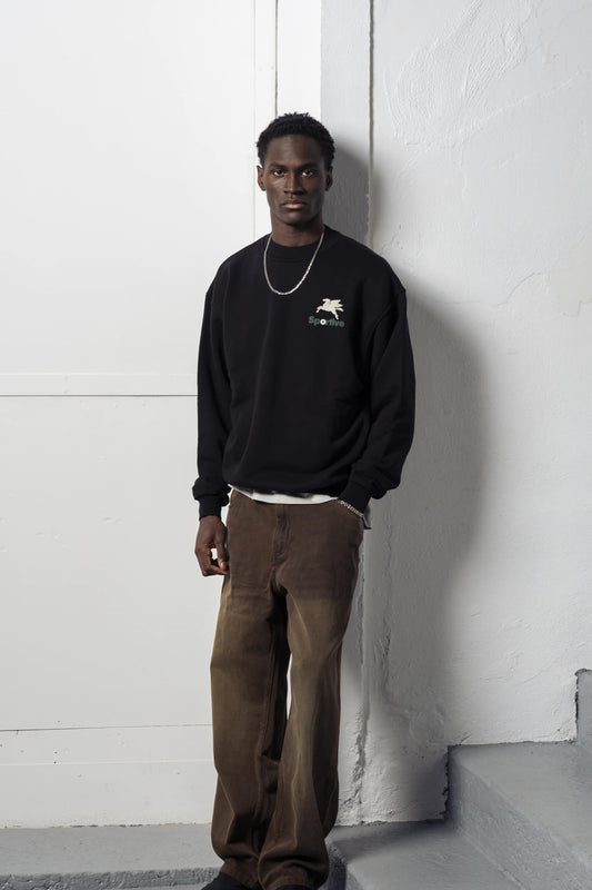 Premium Black Crewneck