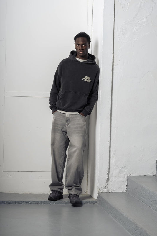 Vintage Black Pegasus Hoodie