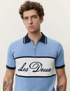 Knitted Zipper Polo