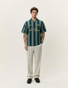 Stripe Jacquard Football Jersey