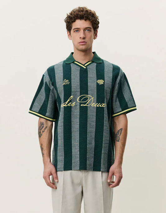 Stripe Jacquard Football Jersey