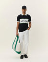 Knitted Zipper Polo