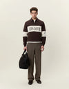 Zipper Rugby Sweatshirt