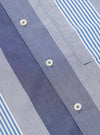 Square Pocket Shirt Multi Stripe Cotton