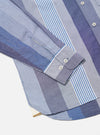 Square Pocket Shirt Multi Stripe Cotton