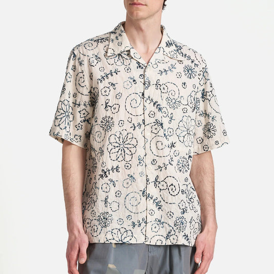 Camp Shirt Kantha Cotton