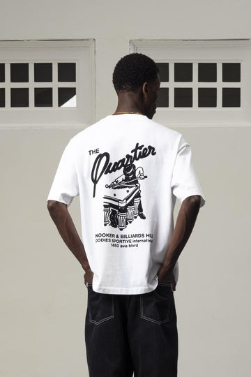 Snooker White Tee