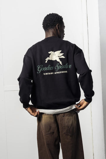 Premium Black Crewneck