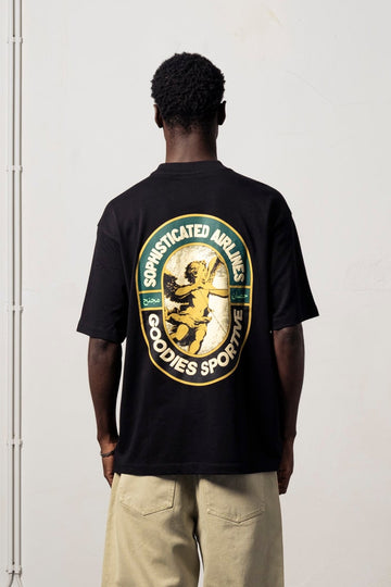 Sophisticated Airlines Black Tee