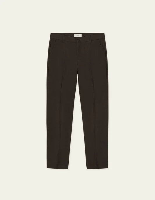 Brushed Twill Red Suit Pants