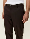 Brushed Twill Red Suit Pants