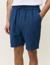 Drawstring Linen Shorts