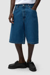 Round Pocket Denim Shorts
