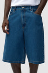 Round Pocket Denim Shorts