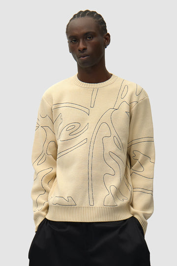 Allover Circle Logo Knit