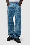 Denim Allover Pants