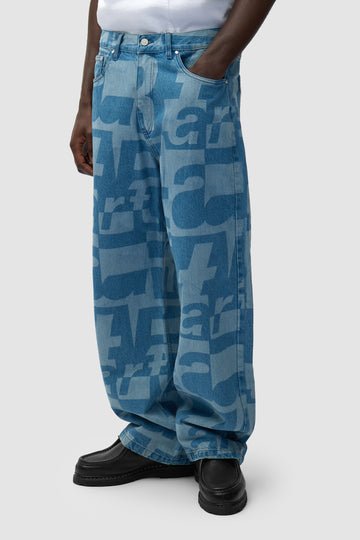 Denim Allover Pants