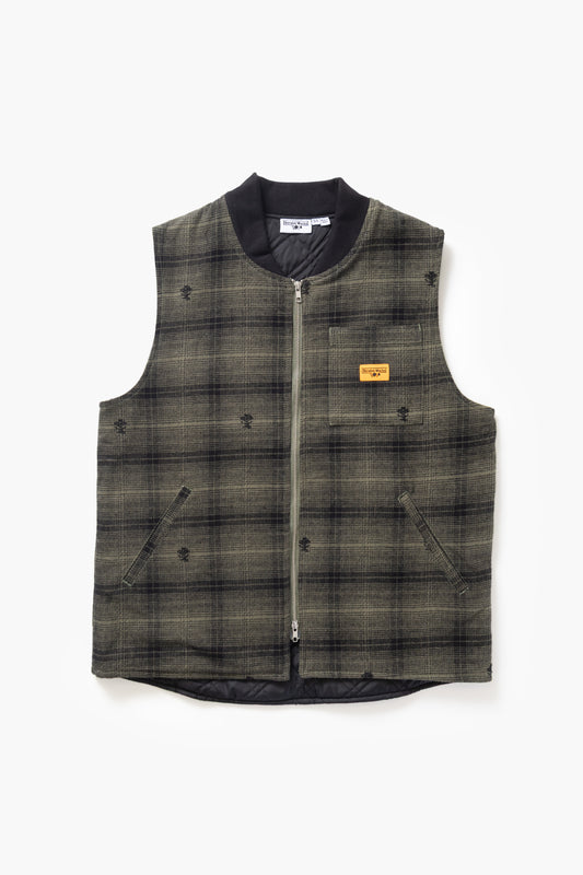Thistle Plaid Work Vest