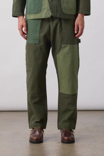 Patchwork Utility Chef Pants