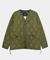 Veste Military Zip V Neck Down