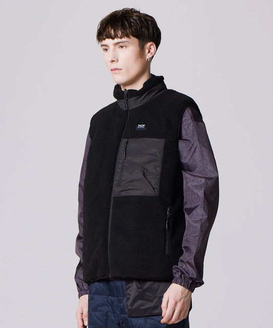 Veste sans manches - R/S Soft Boa + Light Down Hi Neck Vest