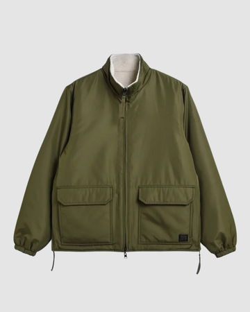Non Down Military Reversible Boa Hi Neck JKT