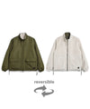 Non Down Military Reversible Boa Hi Neck JKT