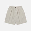 Pleated Track Short Derby Stripe