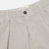 Pleated Track Short Derby Stripe