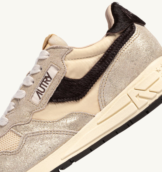 Reelwind Low Wom - Laminated Suede