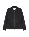 Flannel Pinstripe Coach Jacket