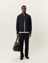 Flannel Pinstripe Coach Jacket