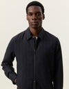 Flannel Pinstripe Coach Jacket