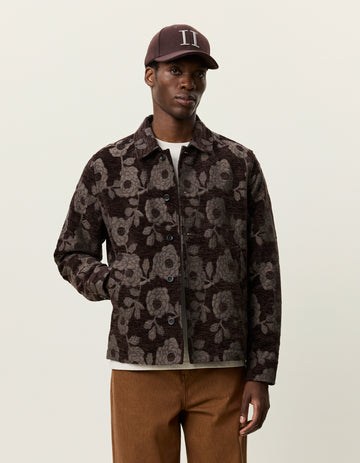 Flower Velour Overshirt
